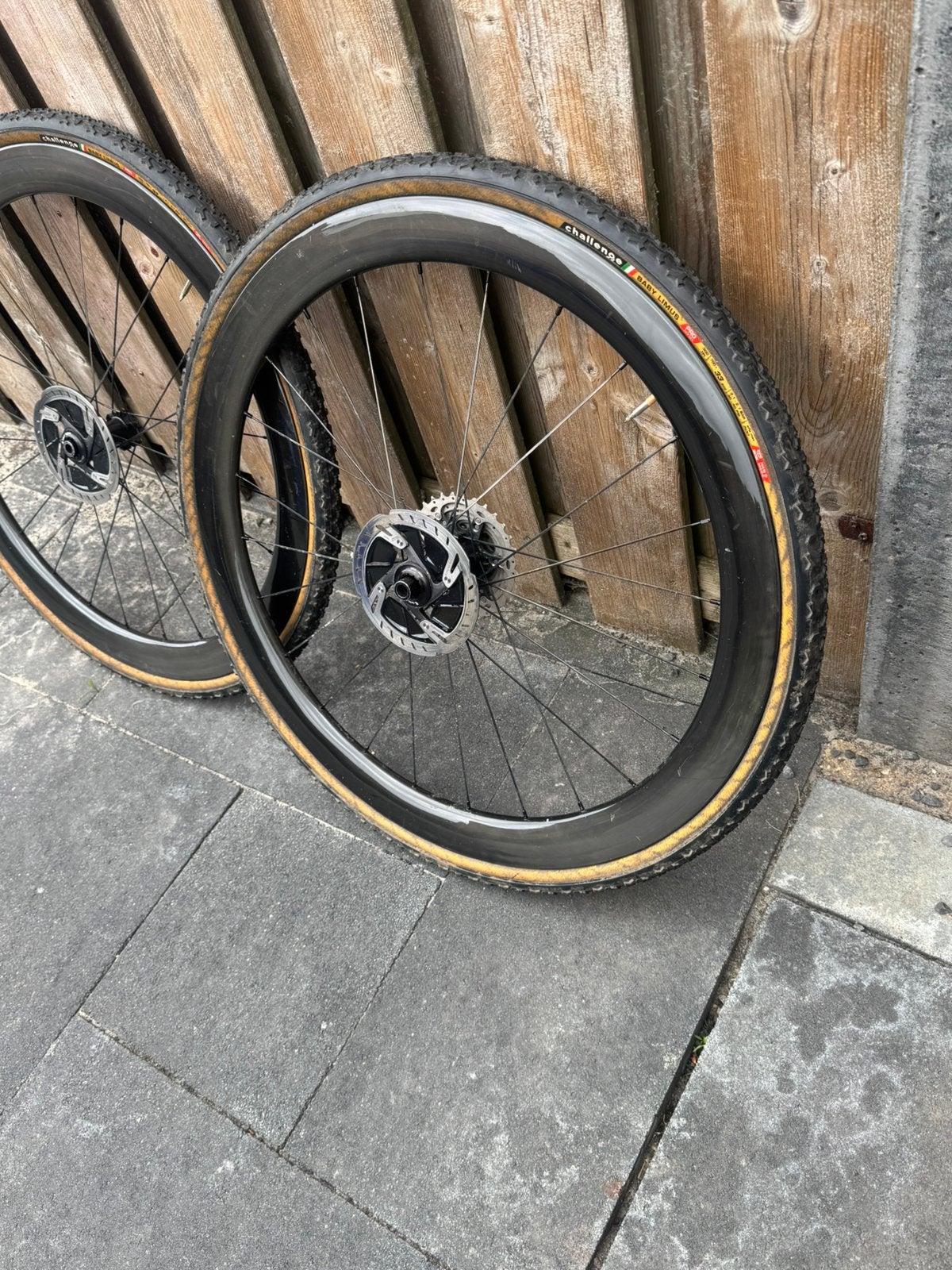 Carbon schijf wielen, Fietsen en Brommers, Fietsonderdelen, Ophalen, Zo goed als nieuw, Carbon