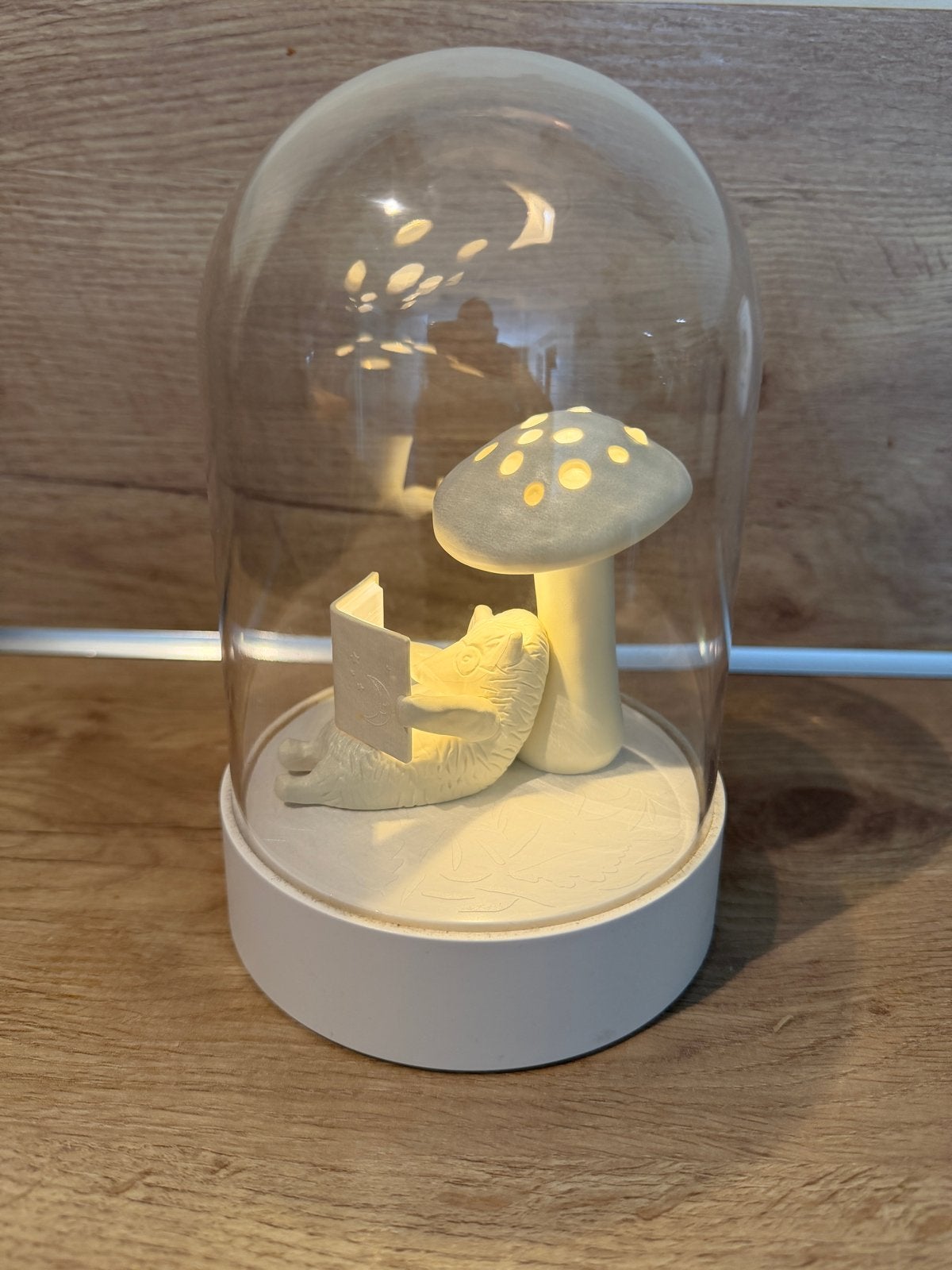 IKEA Stråla LED-verlichting met egel en paddenstoel, Ophalen of Verzenden, Zo goed als nieuw, Modern, Wit