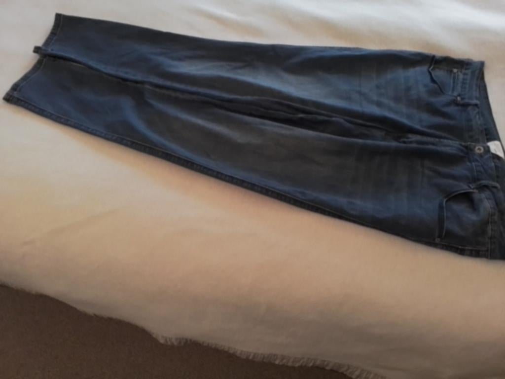 Z.G.A.N BLAUWE STRETCH SPIJKERBROEK MAAT 48 NORAH., Kleding | Dames, Spijkerbroeken en Jeans, Ophalen, Zo goed als nieuw, Blauw