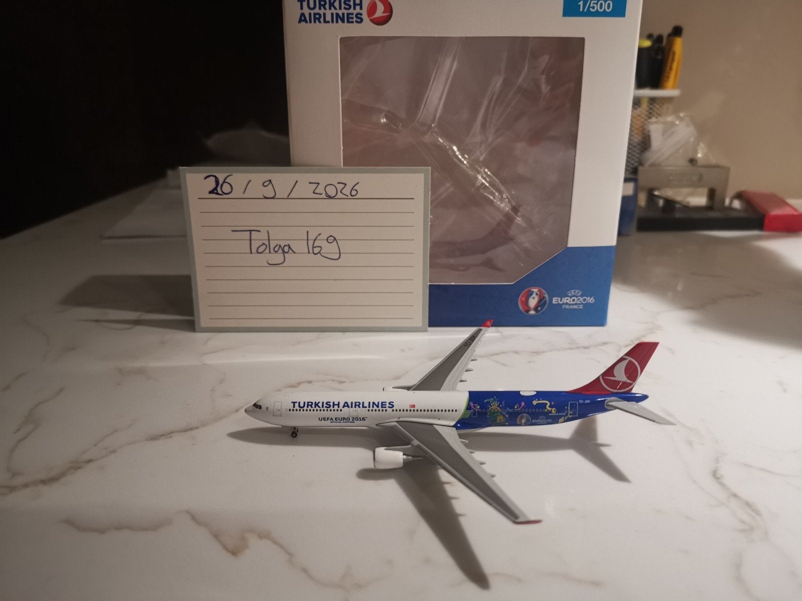 Turkish Airlines A330-300 Herpa500 1:500 529557 Reg. TC-JOH, Overige merken, 1:200 of kleiner, Nieuw, Ophalen of Verzenden