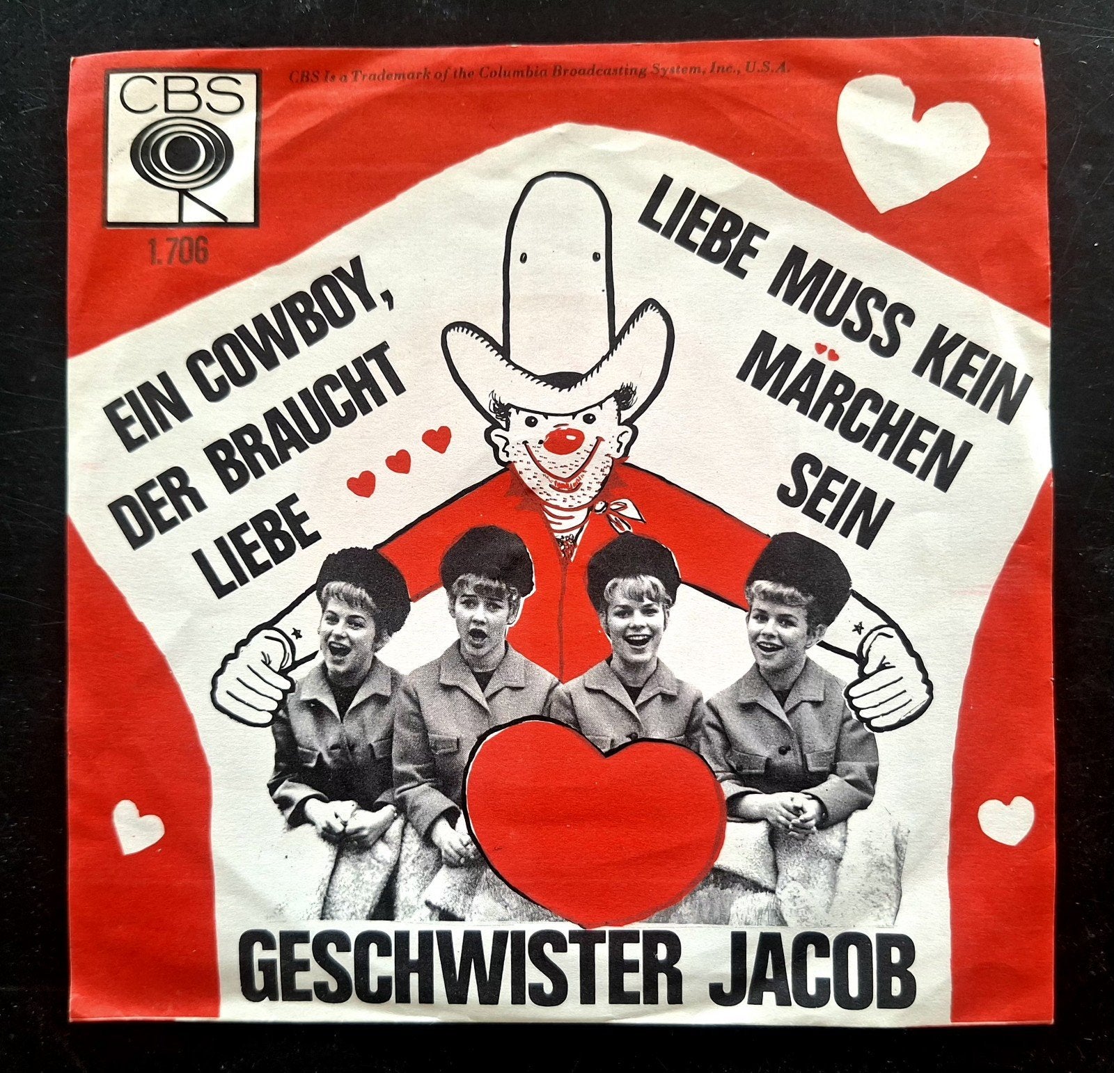 7"/SINGLE  GESCHWISTER JACOB -Ein Cowboy Der Braucht Liebe, Ophalen of Verzenden, Gebruikt, Pop