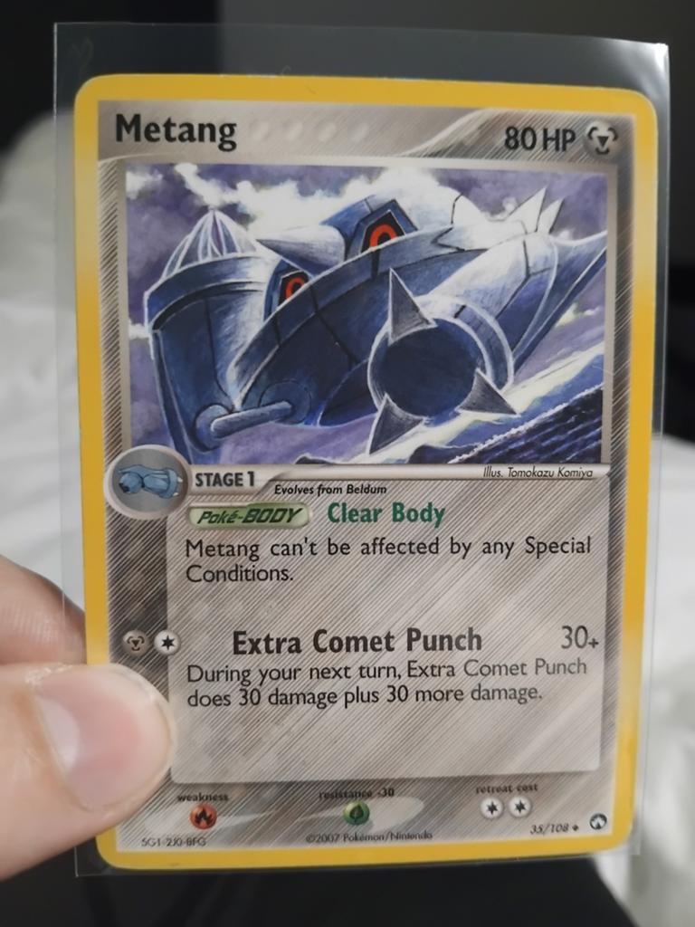 Metang Pokémon Kaart - 35/108 - 2007 EX Power Keepers, Ophalen of Verzenden, Zo goed als nieuw, Losse kaart, Foil