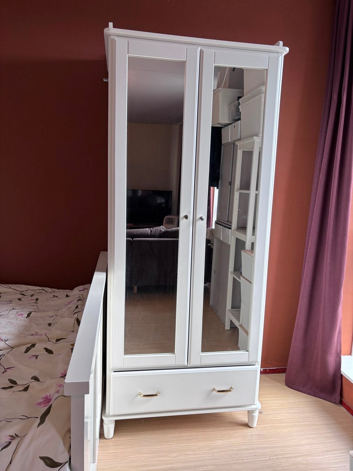 Ikea Tyssedal kledingkast - Gebruikt, in goede staat, Overige materialen, Gebruikt, 200 cm of meer, Met lade(s)