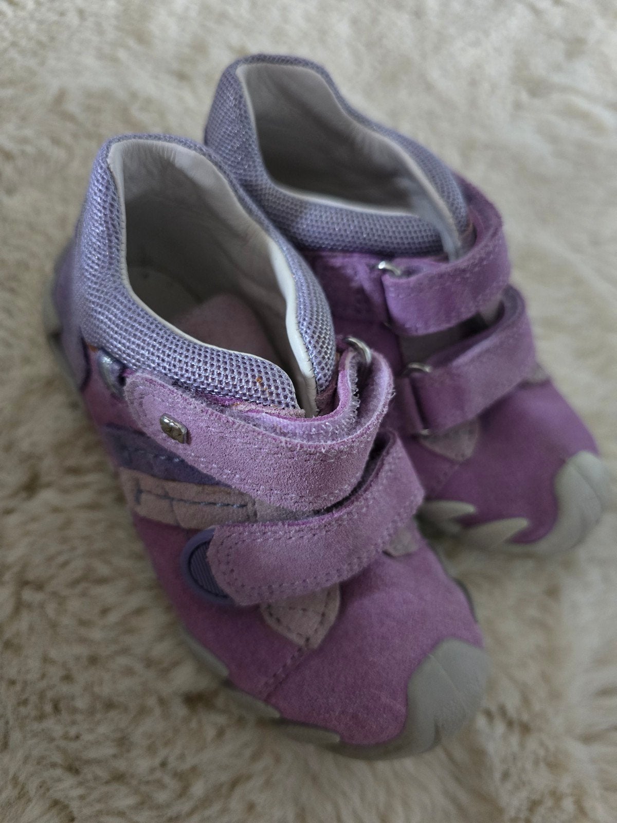 Nieuwe paarse/lila suède Richter Kinderschoenen mt 22 €80, Verzenden, Nieuw, Meisje, Schoenen