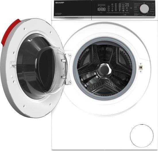 Sharp wasmachine ES-NFL814CWDA-BX - Wit, 1200 tot 1600 toeren, Papendorpseweg 75 3528 BJ Utrecht, Minder dan 85 cm, 8 tot 10 kg