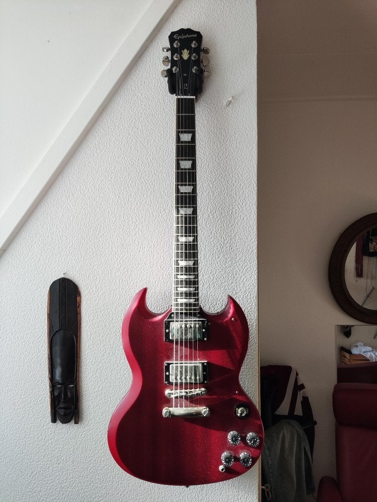 Epiphone SG Cherry Red, Muziek en Instrumenten, Ophalen, Zo goed als nieuw, Solid body, Epiphone