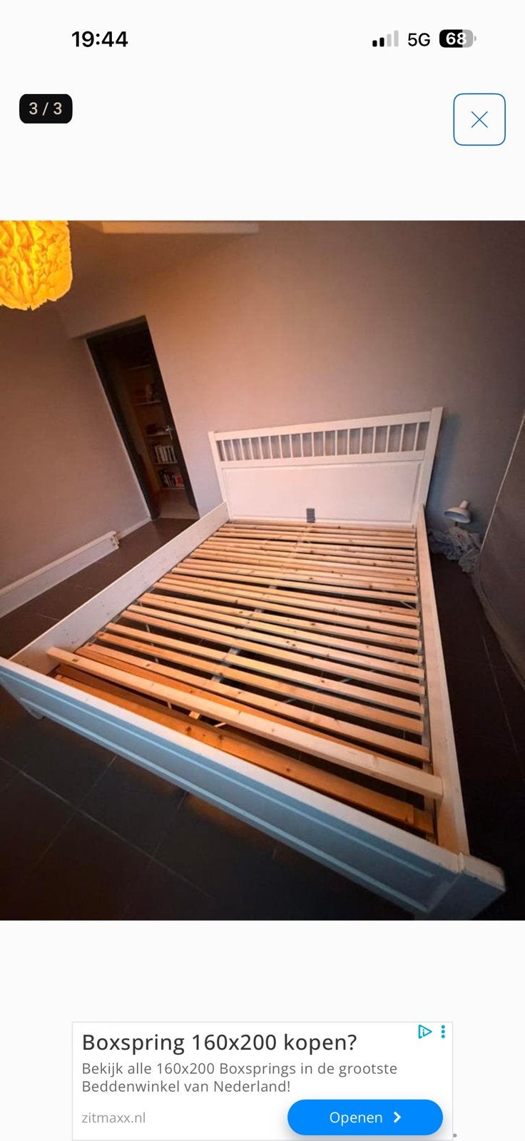 Frame, Ophalen, Tweepersoons, Zo goed als nieuw, 180 cm