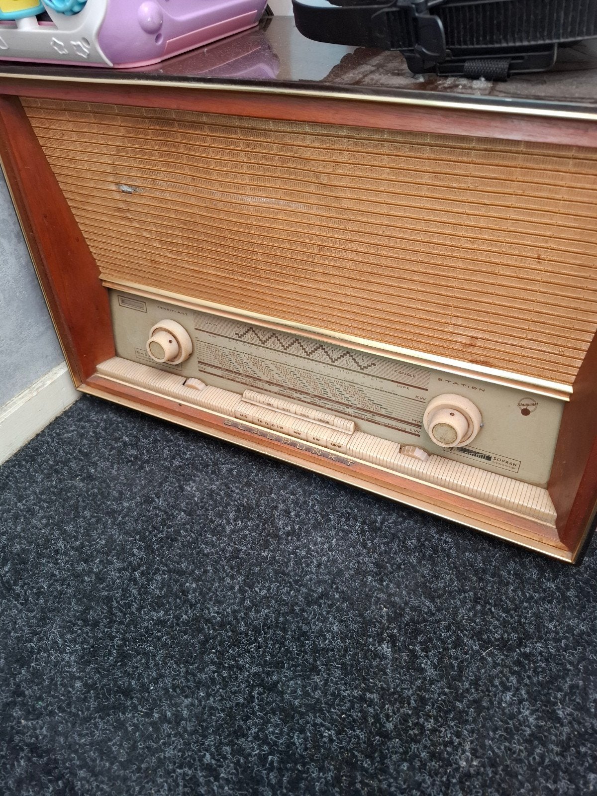 Vintage Blaupunkt buizenradio - Klassieke radio, Ophalen, Gebruikt, Radio