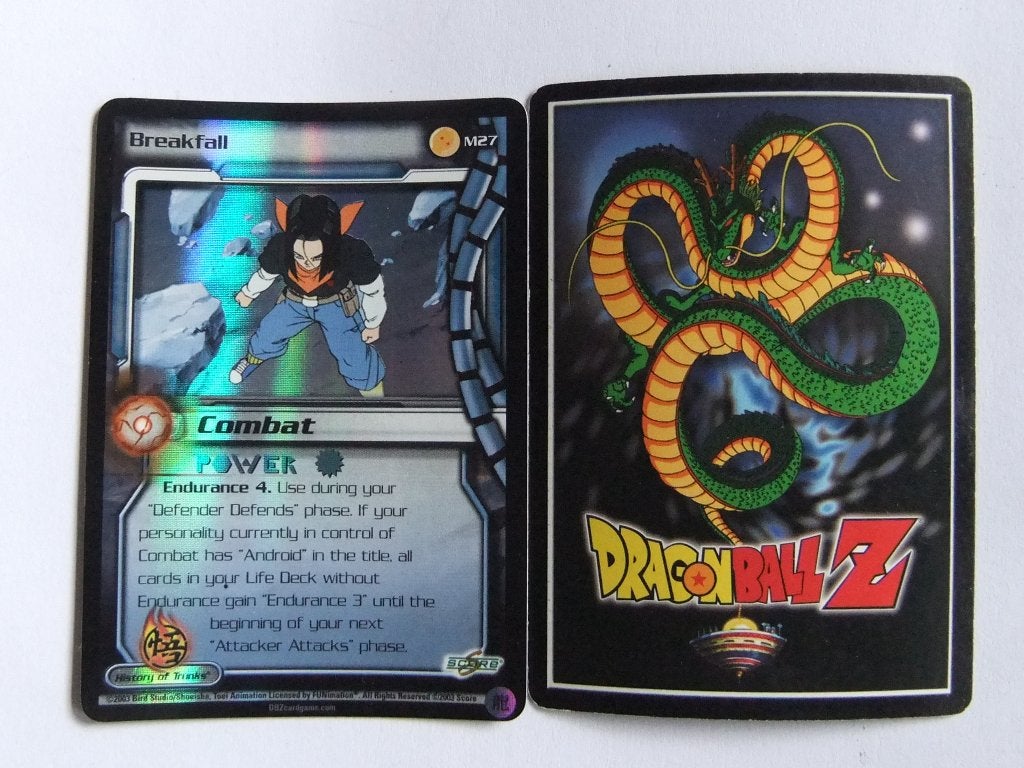 Dragon Ball Z  CCG BREAKFALL M27 Foil, Verzenden, Zo goed als nieuw, Foil