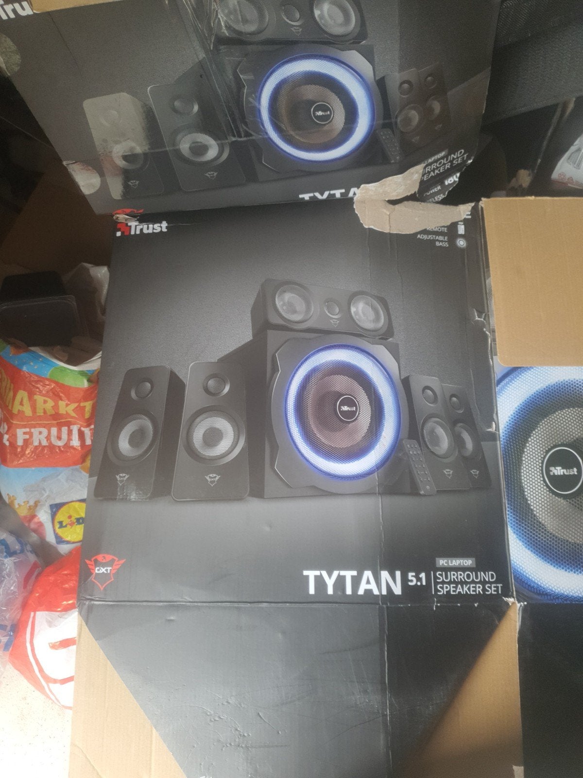Trust Tytan 5.1 Surround Speaker Set - PC/Laptop, Overige merken, Gebruikt, Afstandsbediening, Ophalen of Verzenden