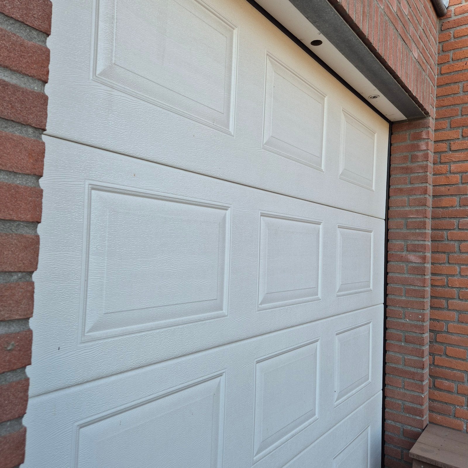 Ryterna elektrische garagedeur met motor 225x225, Gebruikt, Garagedeur, Ophalen of Verzenden, 120 cm of meer