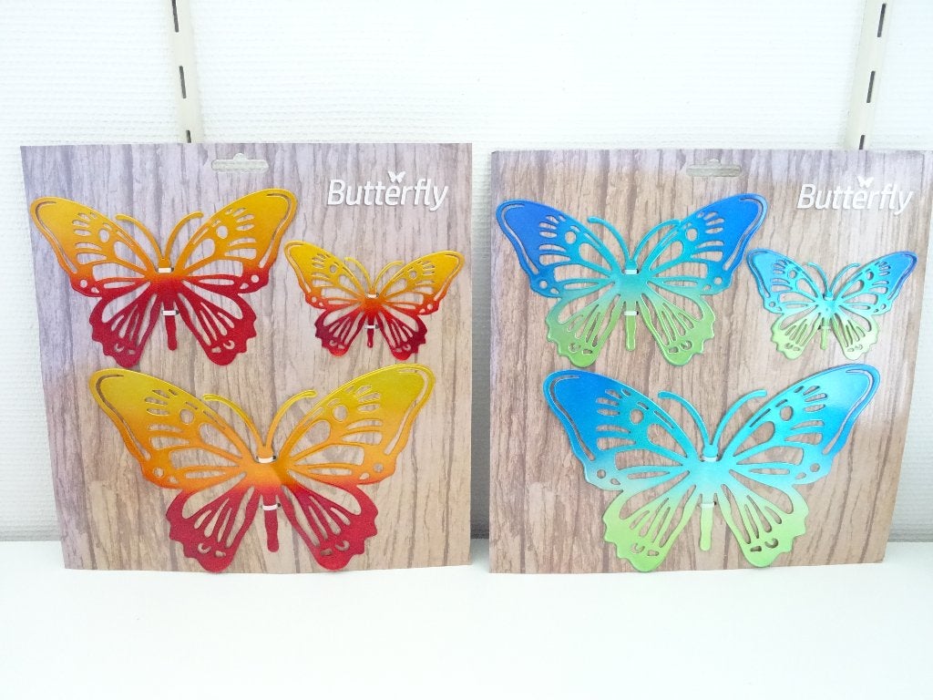 Nieuwe Metalen Decoratie € 3,95 per set ( 2 voor € 5,90 ), Tuin en Terras, Tuinwanddecoratie, Ophalen of Verzenden, Nieuw