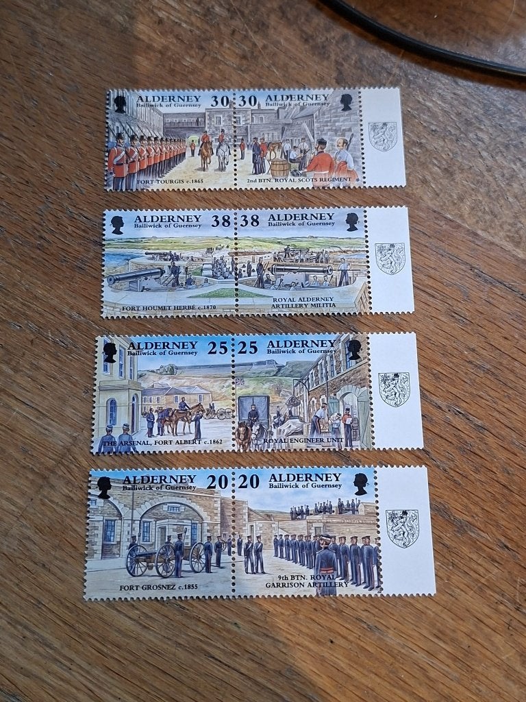 Alderney postfris nrs 137 - 144 in 4 paren van 2, Ophalen of Verzenden, Postfris
