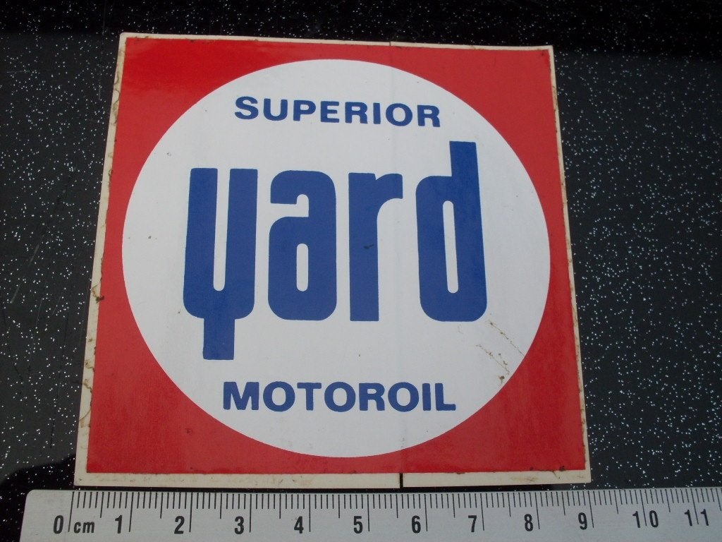 sticker superior yard motoroil logo oil olie, Verzenden, Zo goed als nieuw, Merk