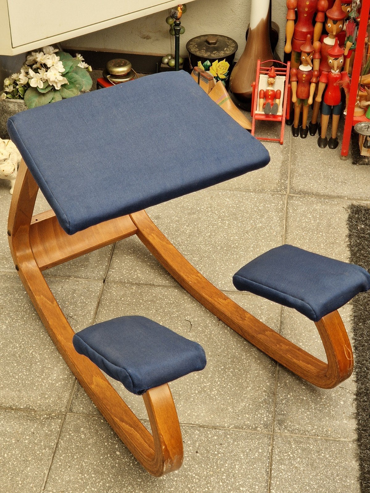 OPKNAPPER Vintage Stokke Varier Variabele Balans  kniestoel, Ophalen, Gebruikt, Stof, Eén