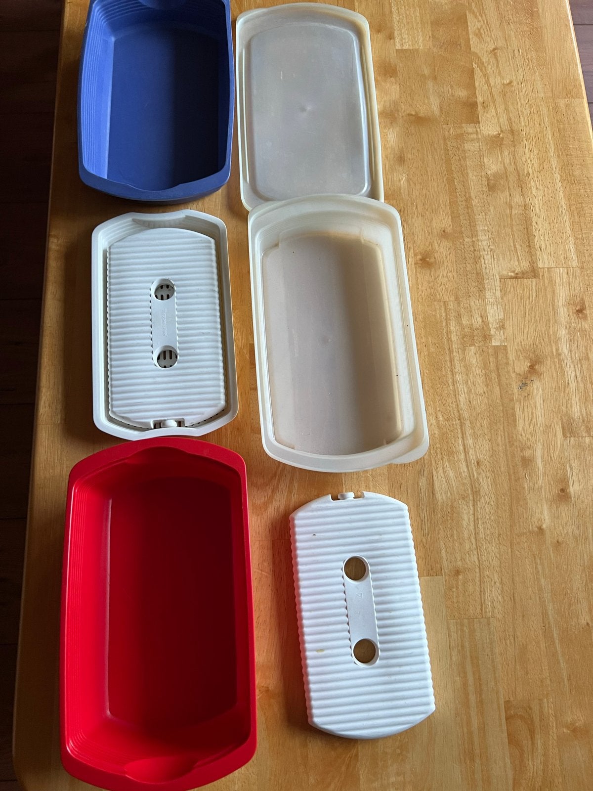 Tupperware Lunchdozen Set met Koelelementen en Rooster, Gebruikt, Bewaardoos, Ophalen of Verzenden, Geschikt voor vriezer