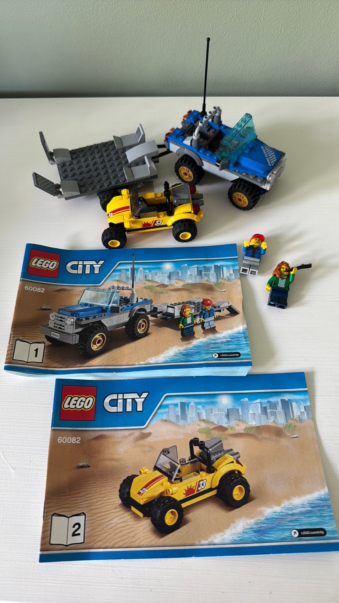 Lego City 60082 Dune Buggy Trailer en truck, Lego, Ophalen of Verzenden, Inclusief instructies, Complete set