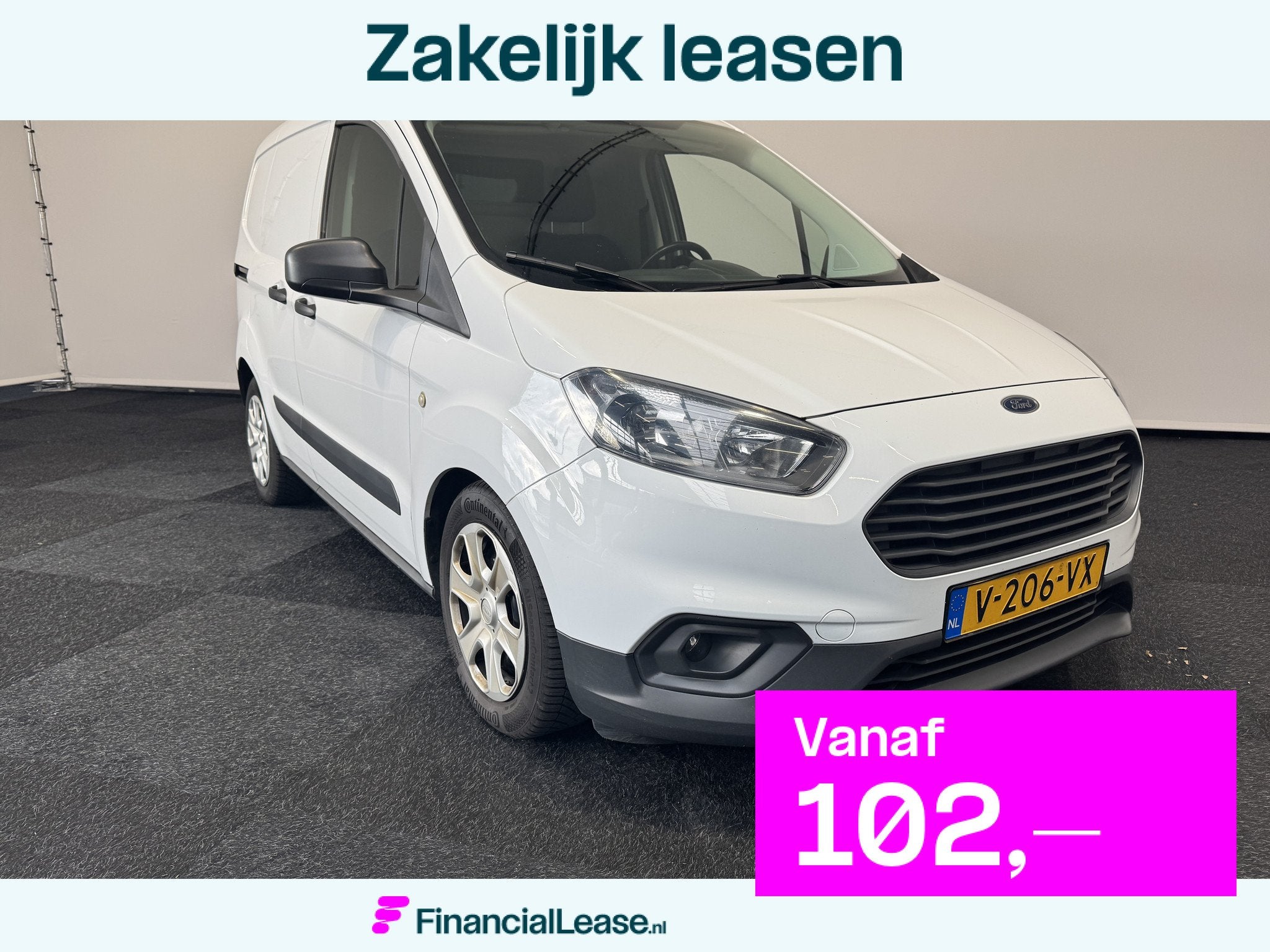 Ford Transit Courier 1.5 TDI 100 PK Airco Apk 2027, Voorwielaandrijving, Gebruikt, Euro 6, 4 cilinders