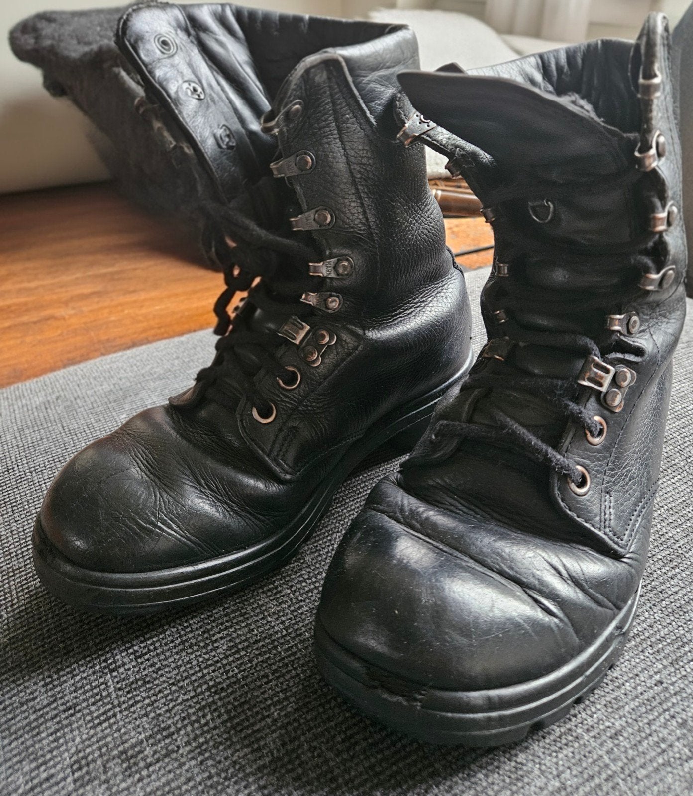 legerkisten, Ophalen, Gedragen, Zwart, Boots