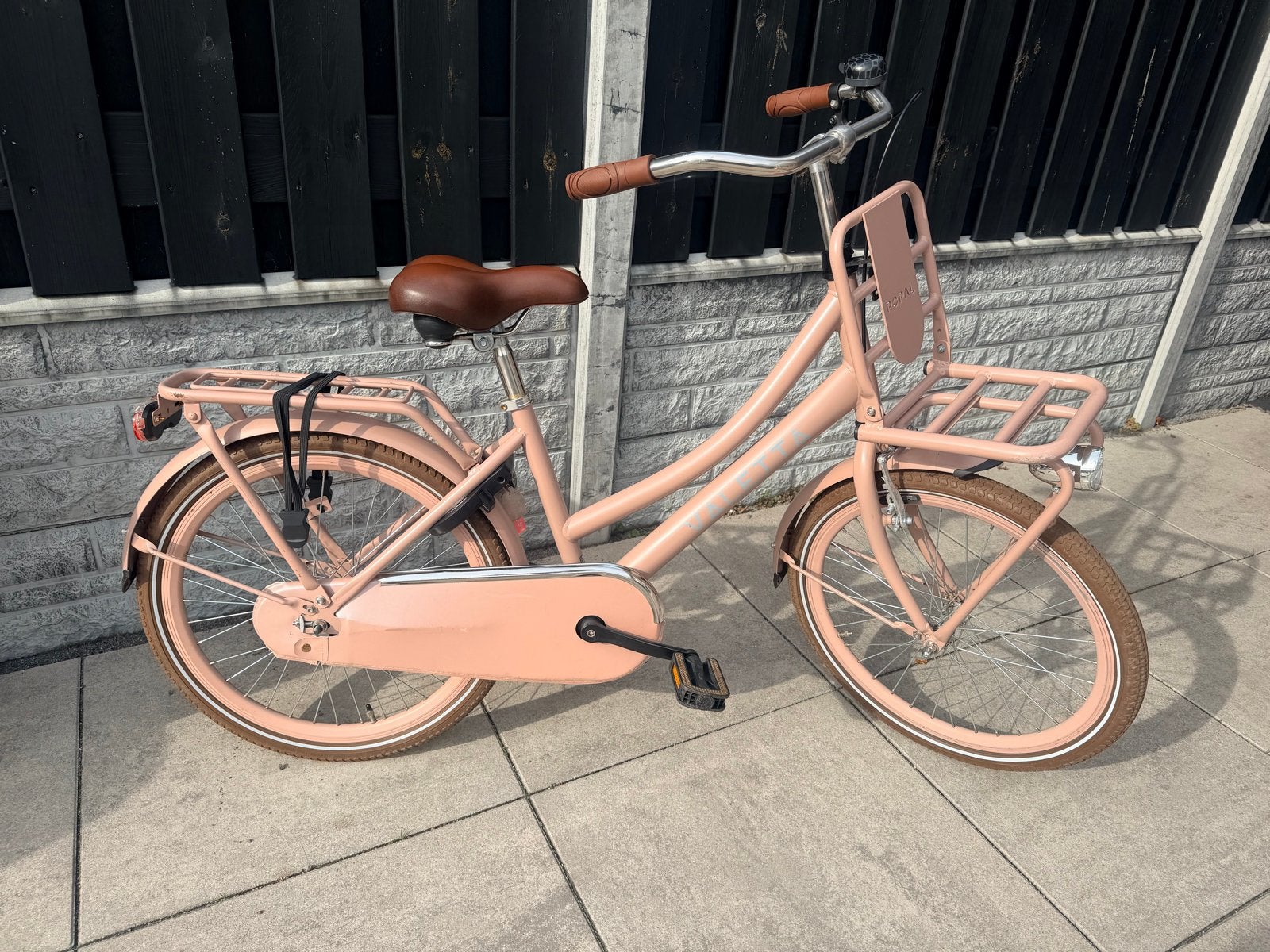 Popal Valetta Meisjesfiets 22 inch - Roze, Terugtraprem, Zo goed als nieuw, Minder dan 47 cm, Ophalen