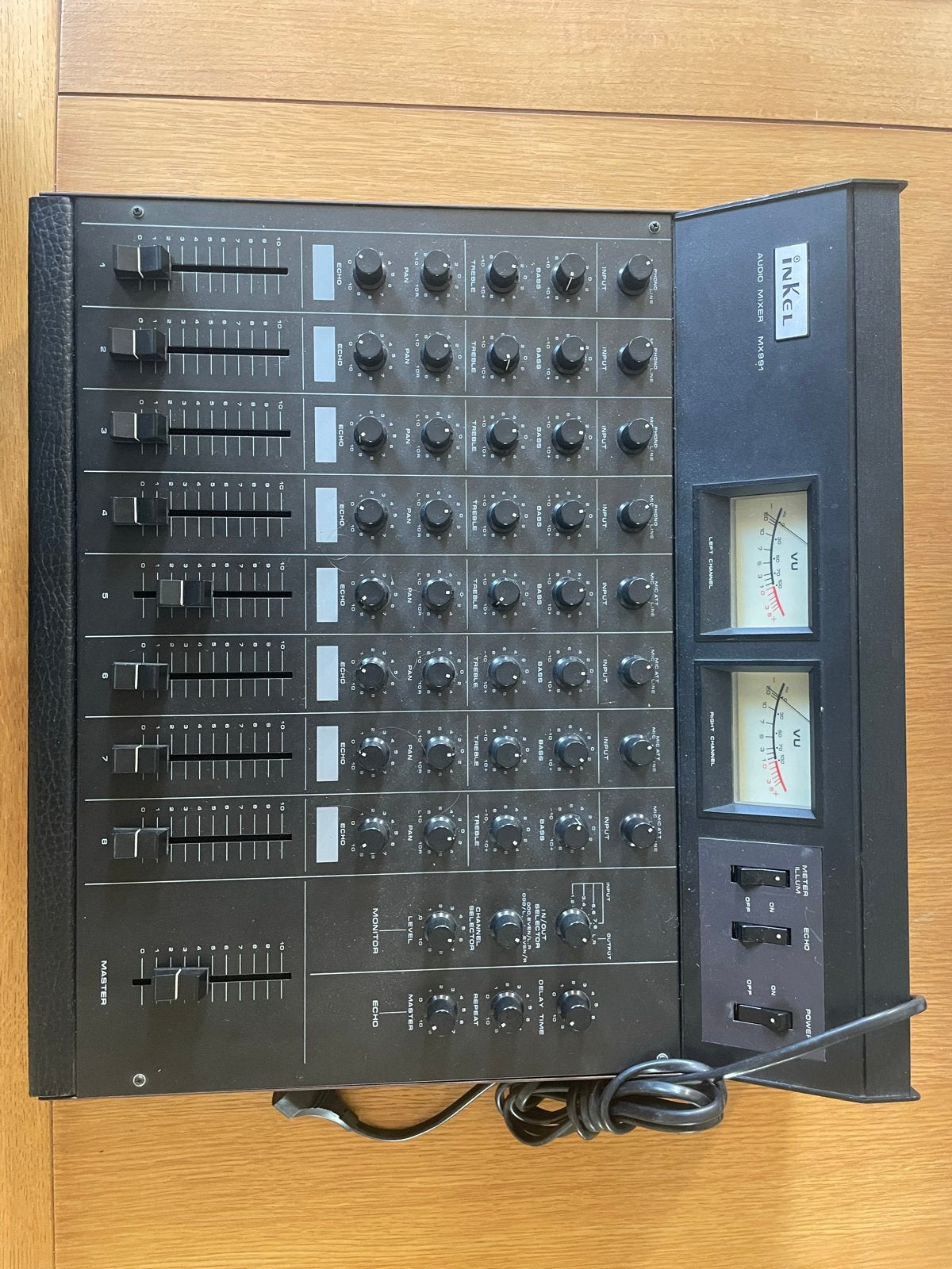 Inkel MX991 Audio Mixer - Vintage Mengpaneel, Muziek en Instrumenten, Mengpanelen, Ophalen of Verzenden, Zo goed als nieuw, 5 tot 10 kanalen