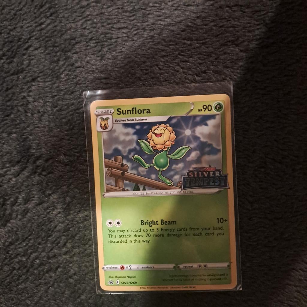 Pokémon kaart Sunflora Silver Tempest, Ophalen of Verzenden