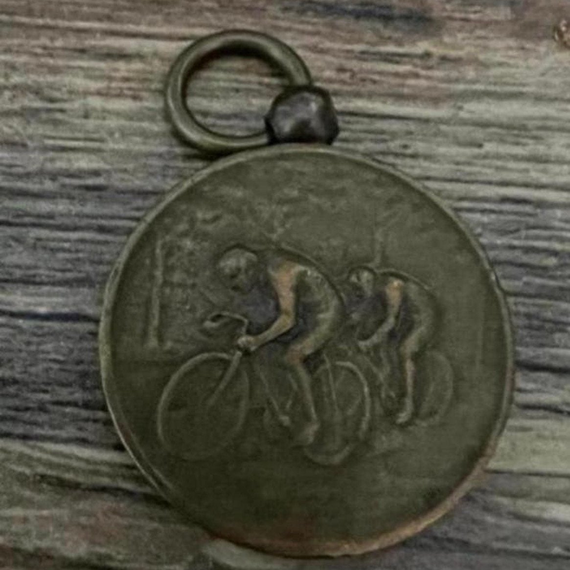 Medaille wielrennen 1934 200 km 3 cm, Postzegels en Munten, Ophalen of Verzenden, Overige materialen