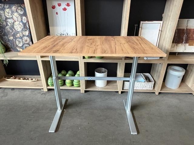 Refurbished Actiforce Zit-sta bureau met slinger, 40 stuks, Spaanplaat of MDF, Actiforce, Ophalen of Verzenden, Zo goed als nieuw