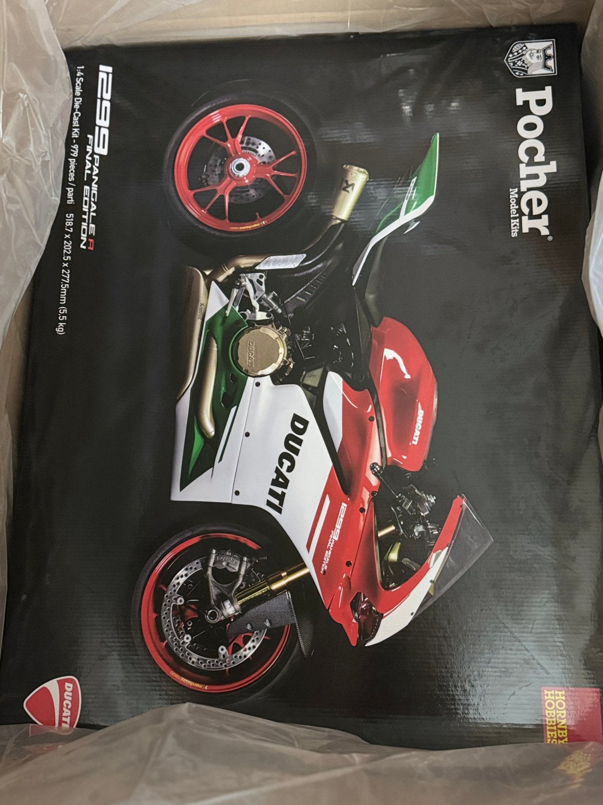 Pocher Ducati 1299 Panigale R Final Edition1:4 nieuw in doos, Ophalen, Zo goed als nieuw, Auto