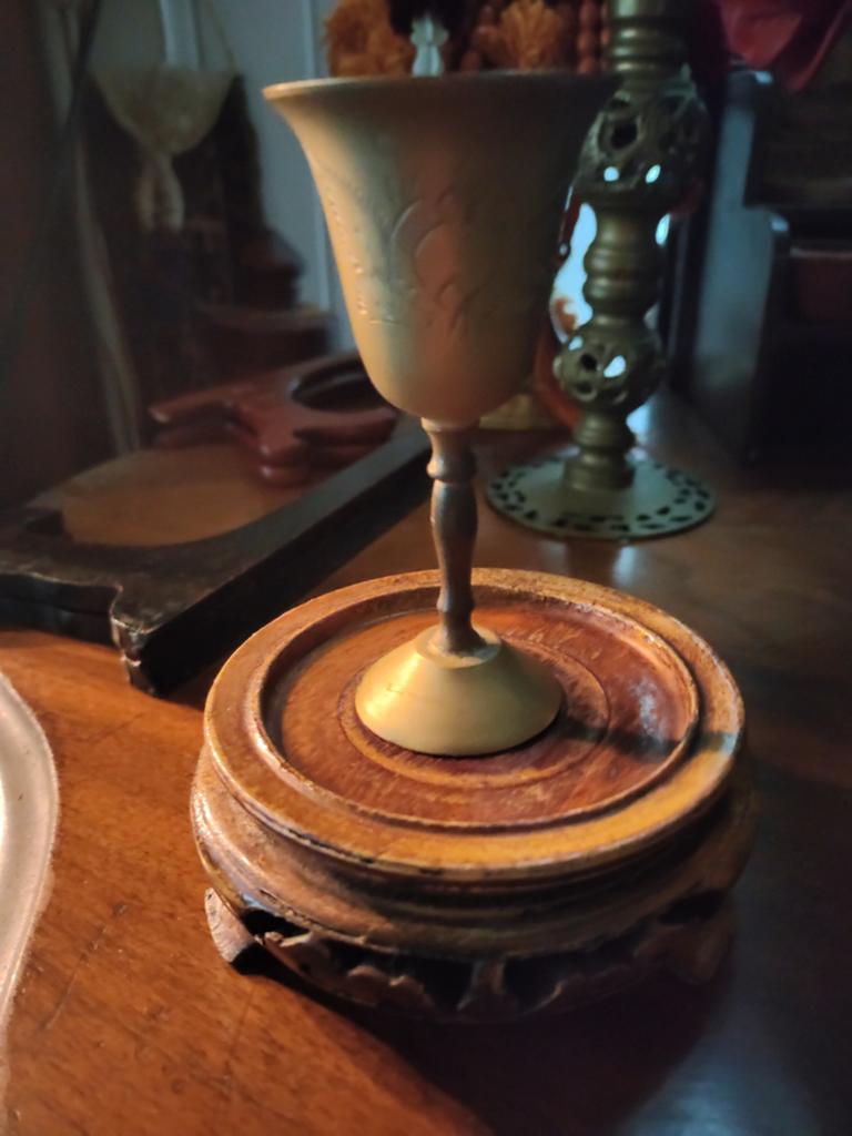 Vintage koperen beker/vaas, Ophalen of Verzenden