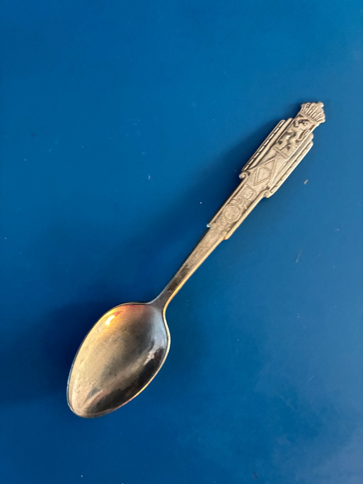 Verzilverd AVRO lepeltje uit 1932, Antiek en Kunst, Antiek | Bestek, Ophalen of Verzenden