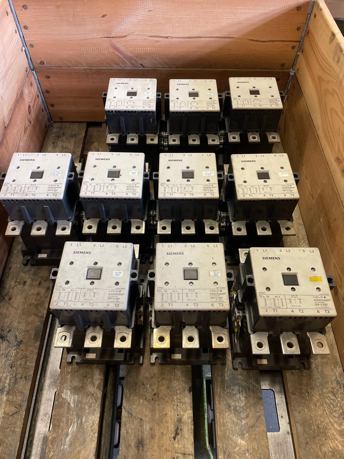 Siemens 3TF57 Contactor - Industriële Schakelaar 10 stuks, Z, Gebruikt, Ophalen of Verzenden, X