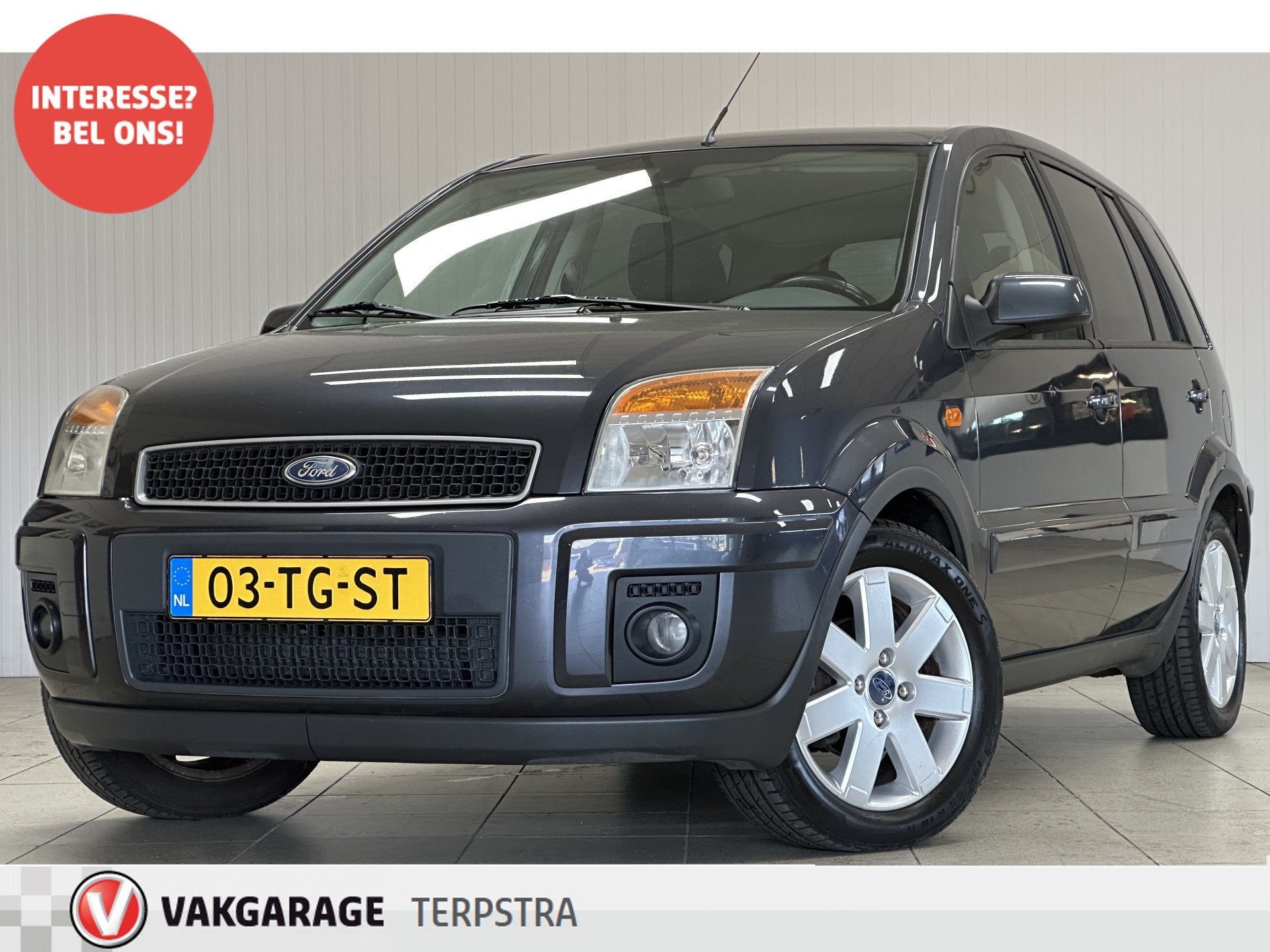 Ford Fusion 1.4-16V Futura/ D-Riem Verv: 195.000 KM!/ Airco/, Auto's, Voorwielaandrijving, Zwart, 82 pk, Origineel Nederlands