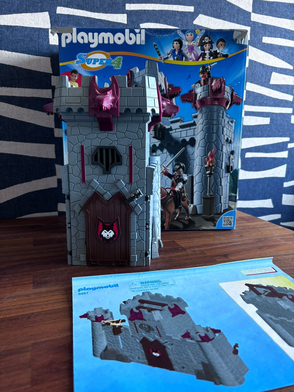 Playmobil super 4 kasteel incl doos 6697, Ophalen of Verzenden, Gebruikt