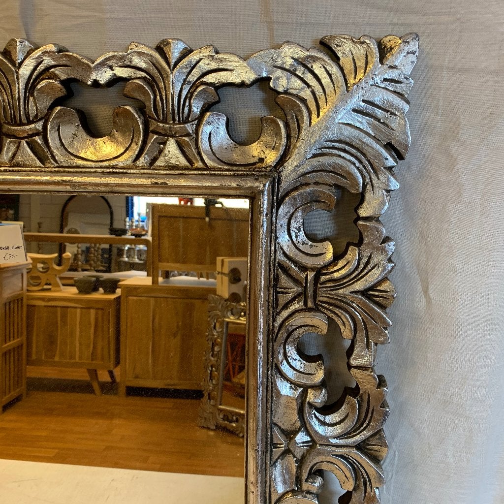 barok spiegel - houten lijst - 80 x 60 cm - Gratis bezorgd, TTM Wonen, Meubels – (Perzische) Tapijten en Woonaccessoires, Taag 63, 2491 CS, Den Haag (Forepark)