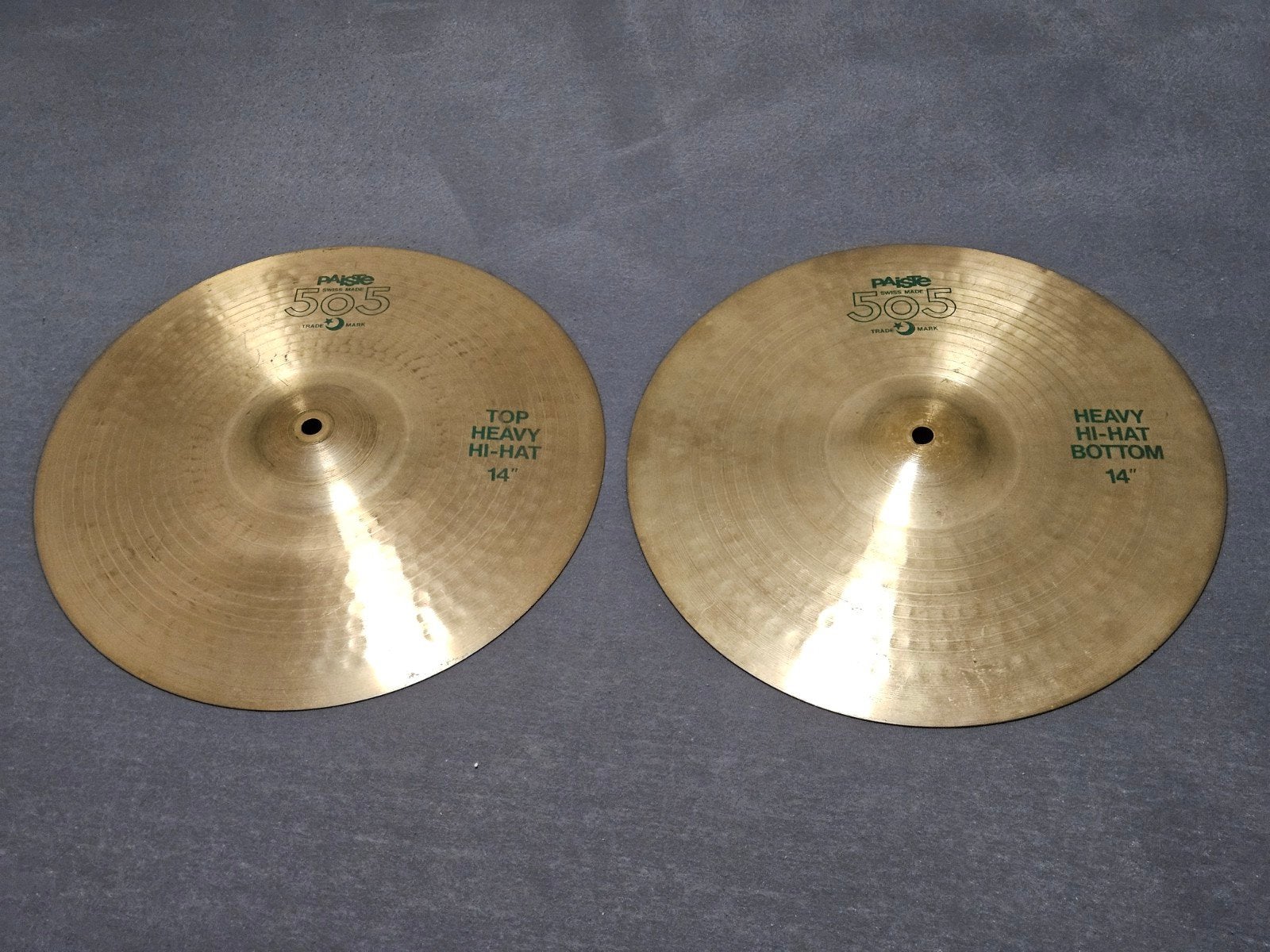Paiste 505 14" Heavy Hi-Hat Bekkens - Top & Bottom, Ophalen of Verzenden, Gebruikt, Overige merken