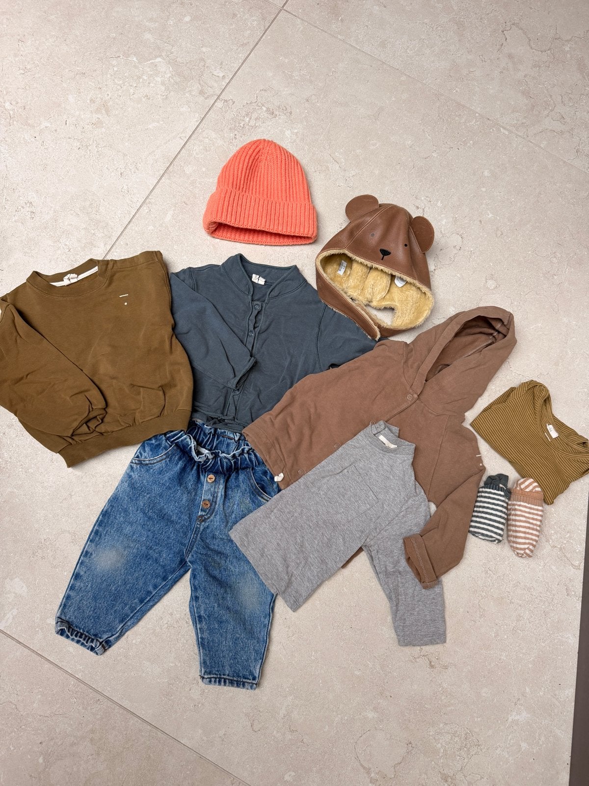 Kledingpakket jongen herfst/winter 9-18 maanden gray label, Ophalen of Verzenden, Gebruikt, Jongen