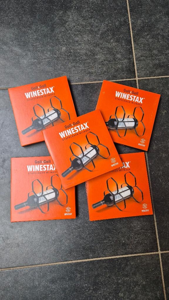 Wijnrek koppelbaar Winestax, Nieuw, Ophalen of Verzenden, 25 flessen of meer, Metaal
