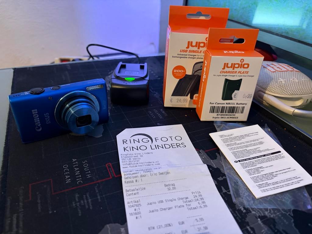 Canon IXUS Compact Camera met Oplader en Batterij, Ophalen, Gebruikt, Canon, Compact