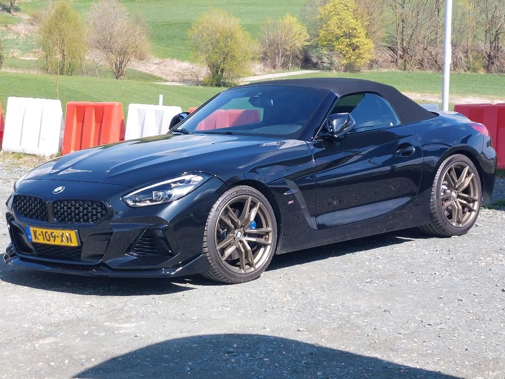 BMW Z4 M40i 500pk Aut 2019 Zwart, Auto's, Automaat, Parkeerassistent, Achterwielaandrijving, Cabriolet