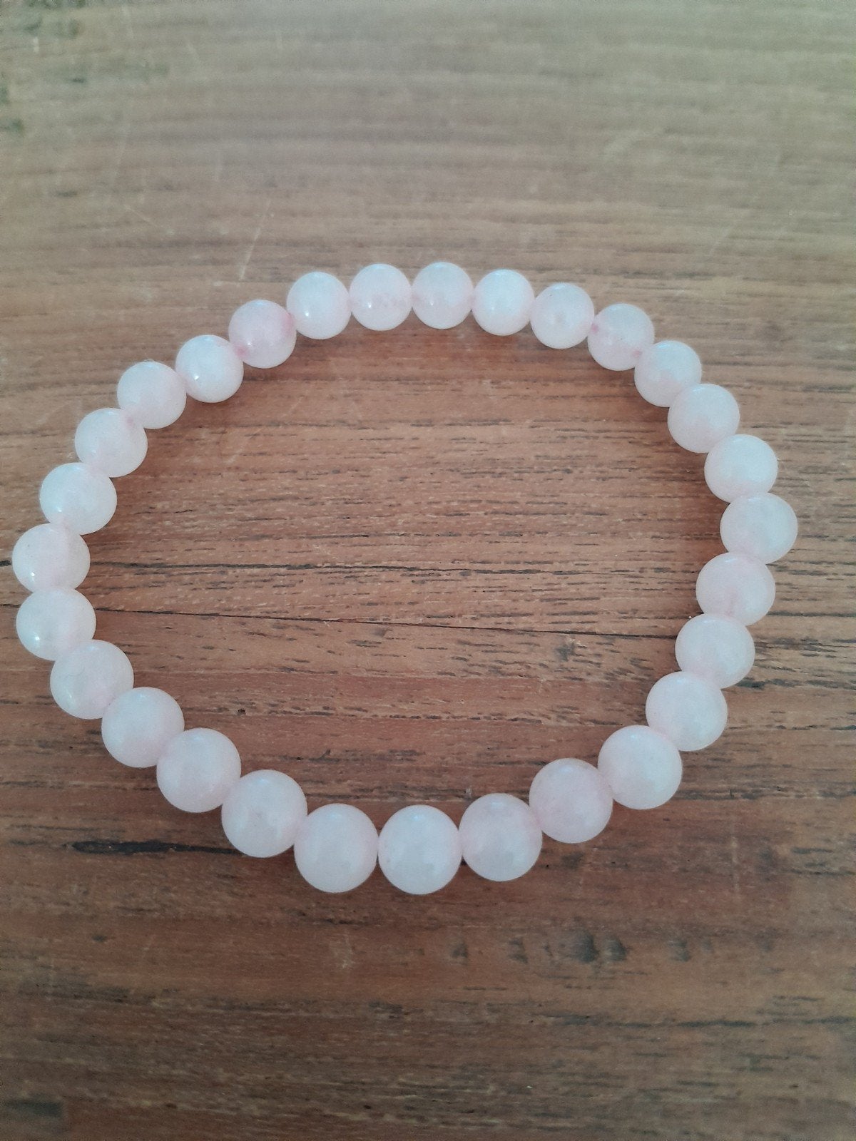 Rozenkwarts kralen armband, Overige materialen, Nieuw, Ophalen of Verzenden, Roze