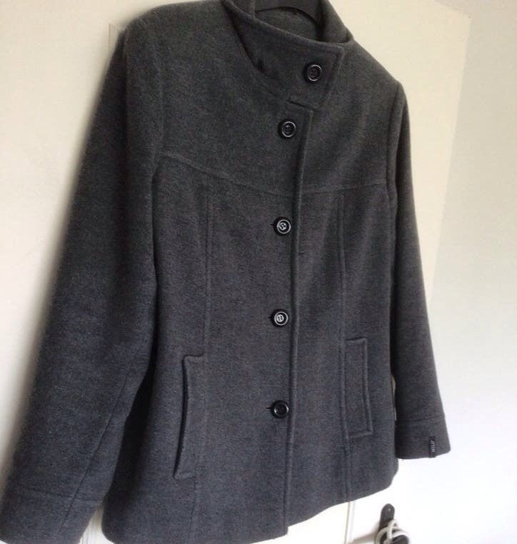 Milo Peacoat Jas Dames Maat 42, Ophalen of Verzenden, Gedragen, Maat 42/44 (L), Grijs