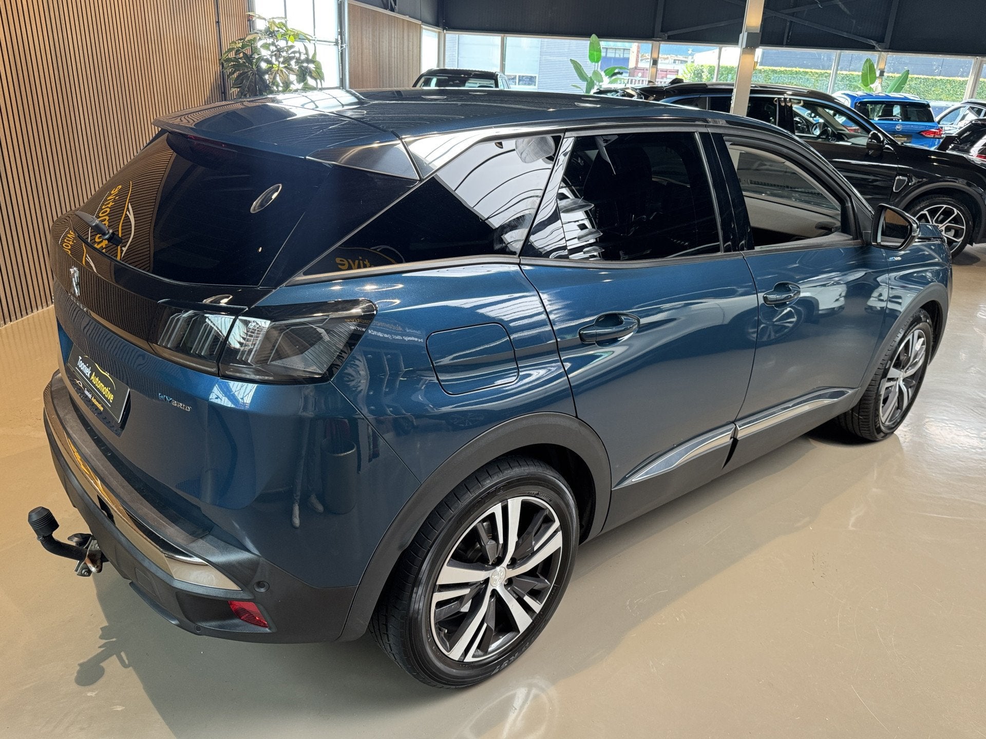 Peugeot 3008 1.6 HYbrid 225 Allure Pack Business (bj 2021), Auto's, Met garantie (alle), Blauw, Plug-in hybride, Hybride Elektrisch/Benzine