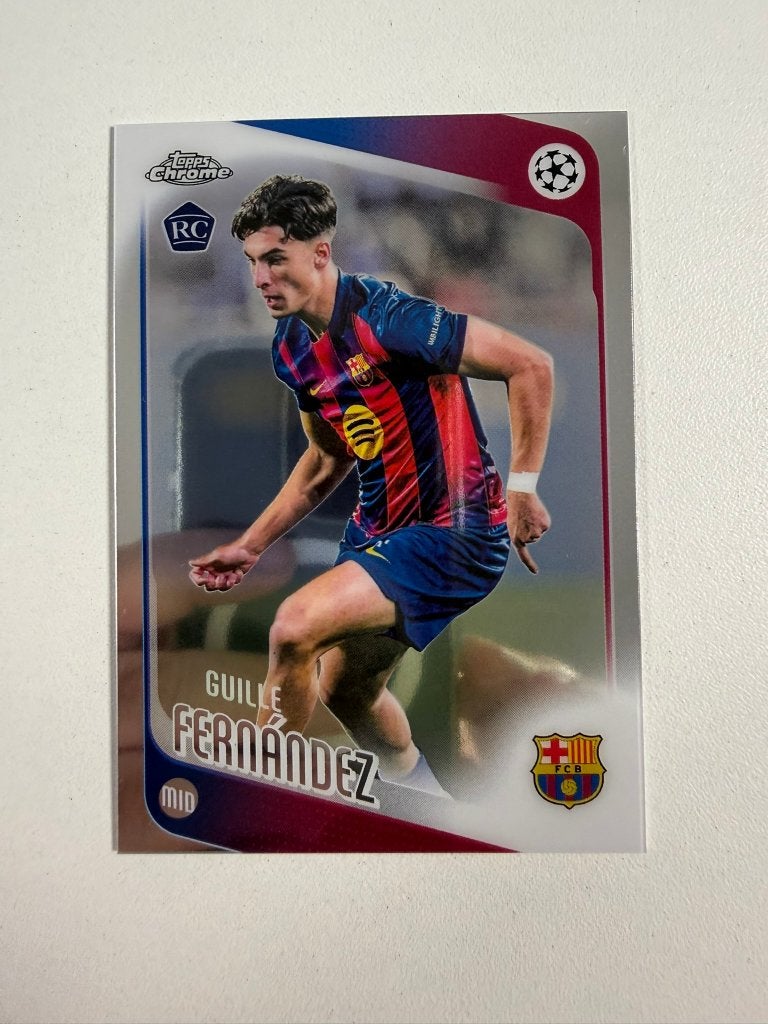 190 Guille Fernandez RC Topps Chrome 2025-26, Ophalen of Verzenden, Nieuw, Buitenlandse clubs, Poster, Plaatje of Sticker