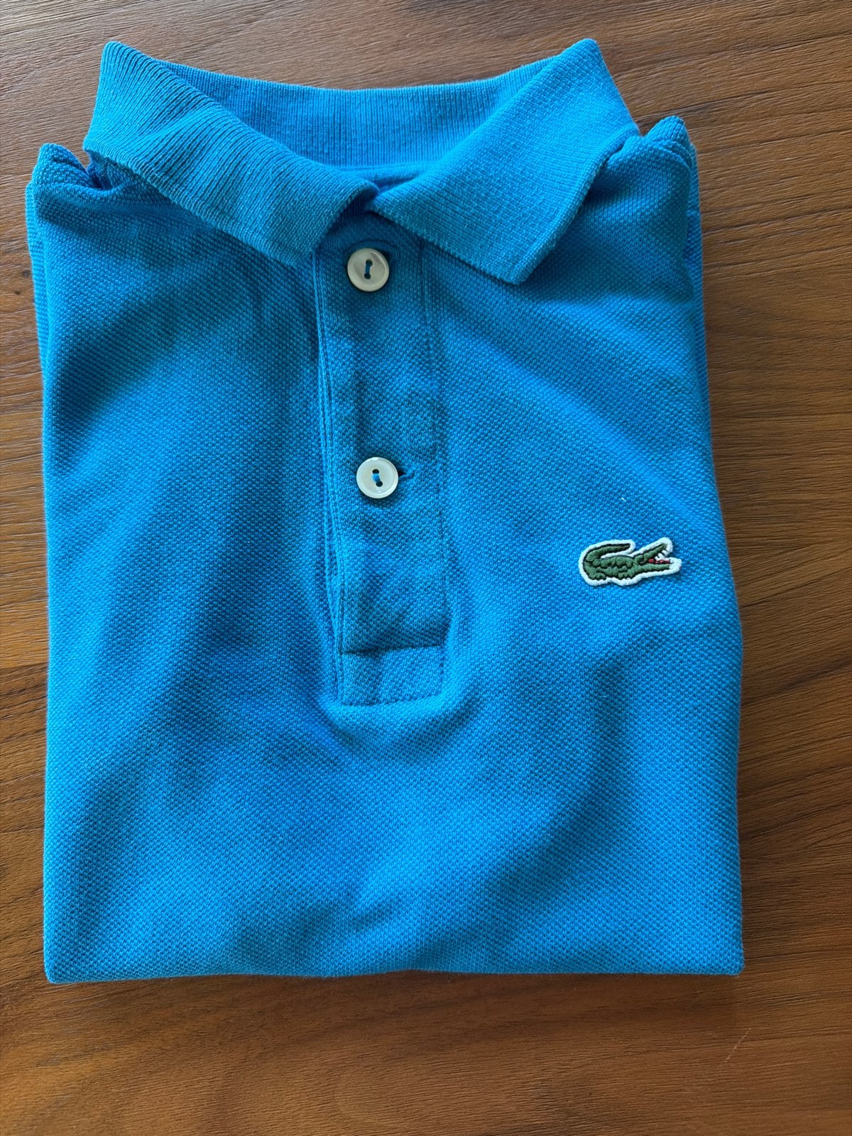 Lacoste Polo Shirt - Blauw - maat 8 kind, Kleding | Heren, T-shirts, Ophalen of Verzenden, Zo goed als nieuw, Maat 48/50 (M), Blauw
