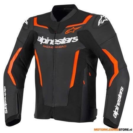 Alpinestars GP Force V2 Leren Motorjas, Zwart-Rood-Fluor, Ophalen of Verzenden, Nieuw met kaartje