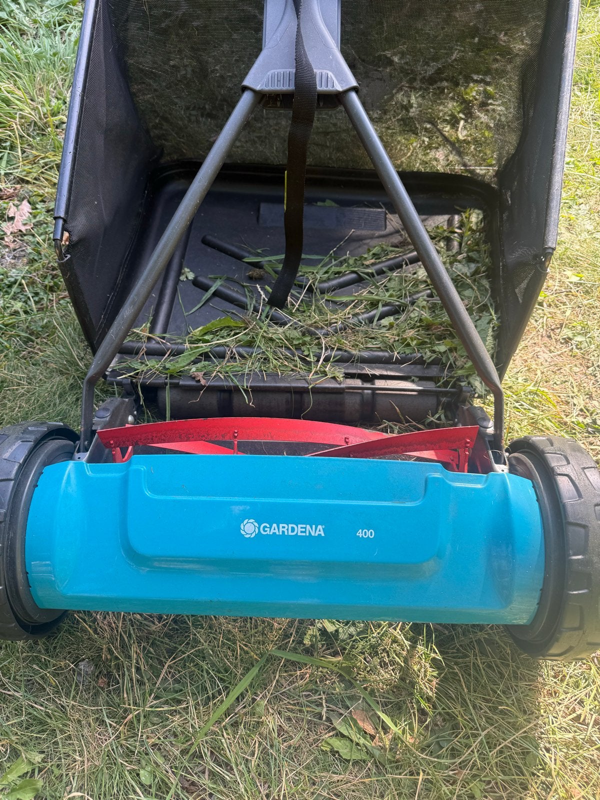 Gardena 400 kooimes grasmaaier, Kooimesmaaier, Ophalen