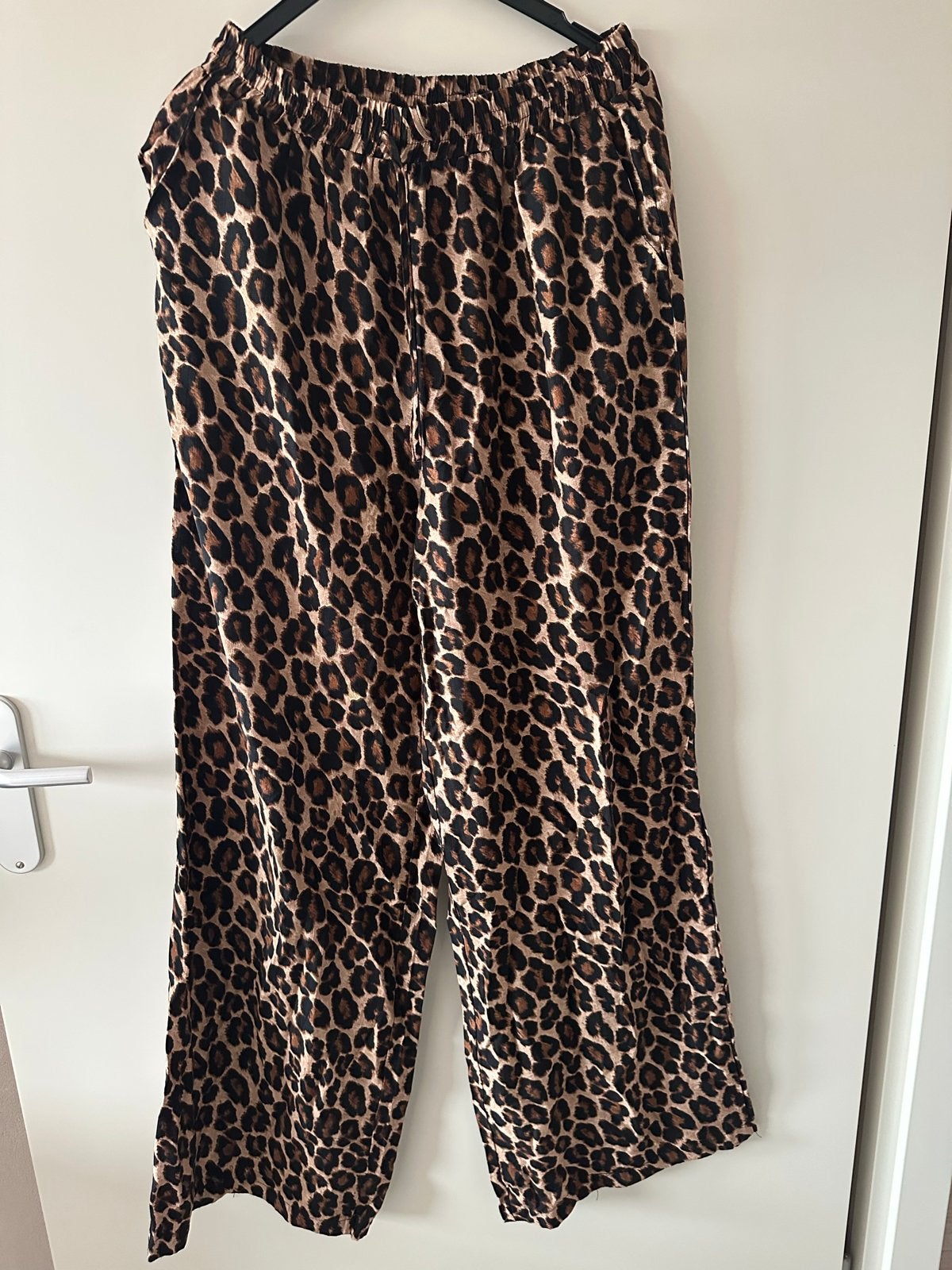 Comfortabele Luipaard Print Broek - Maat 40, Maat 38/40 (M), Bruin, Ophalen of Verzenden, Lang