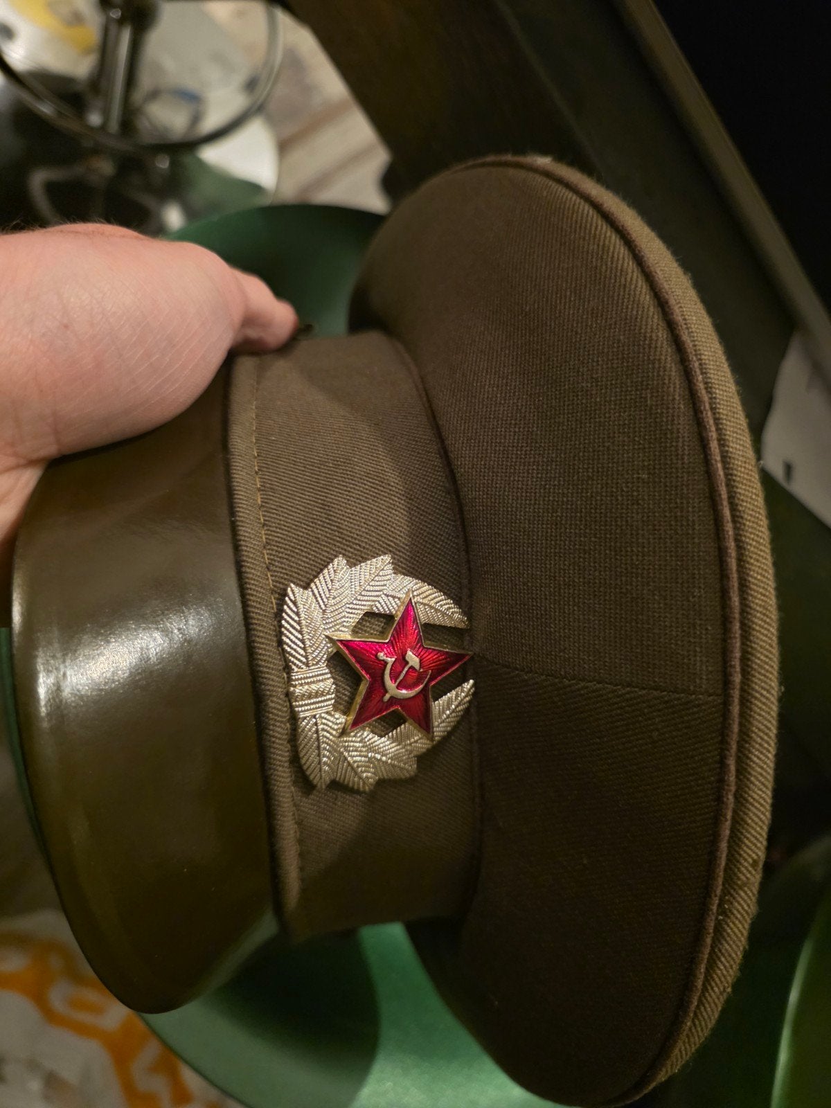 Kapitein soldaten pet. Ussr, Verzamelen, Ophalen of Verzenden, Landmacht, Nederland, Helm of Baret