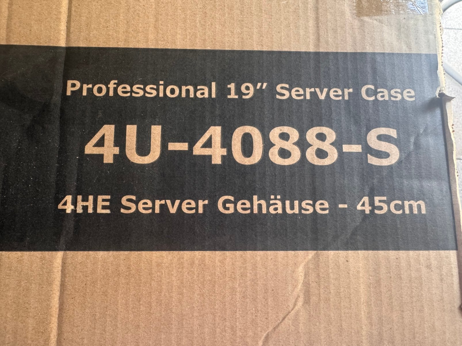 Inter-Tech 4U-4088S 19 Serverbehuizing Ongebruikt/Nieuwstaat, Computers en Software, Servers, Ophalen, Zo goed als nieuw, Onbekend